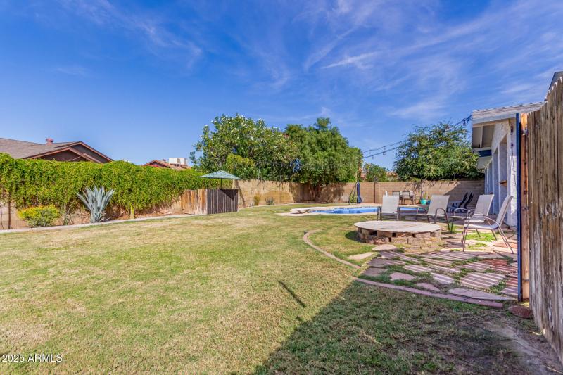 Large Grass Area in Backyard