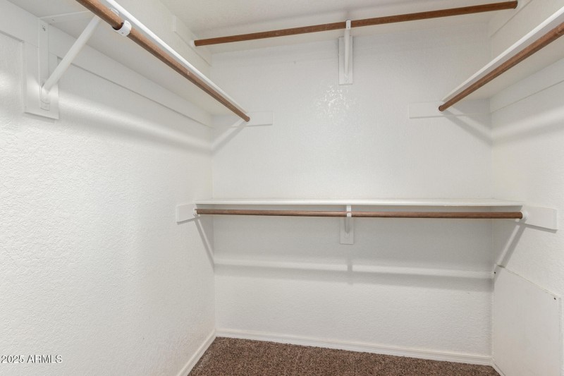 Spacious Primary Closet