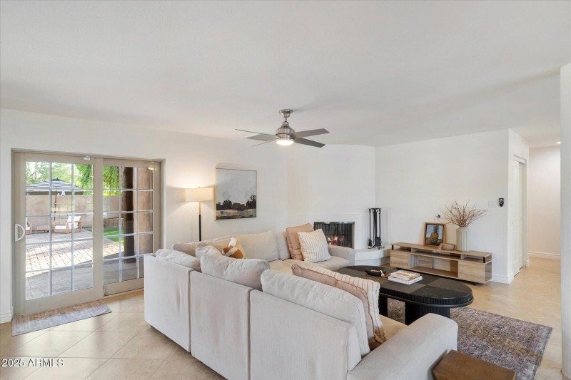 Slider to backyard oasis