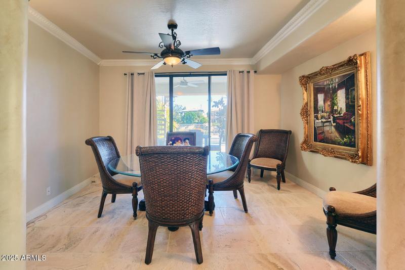 GAME ROOM OVERLOOKING BACKYARD
