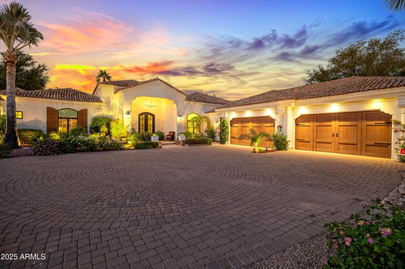 Entry & 4 Car Garage