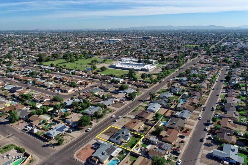 home to elementary school