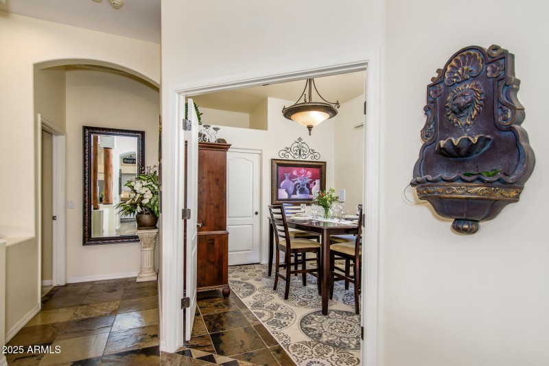 Peek down the hall to your