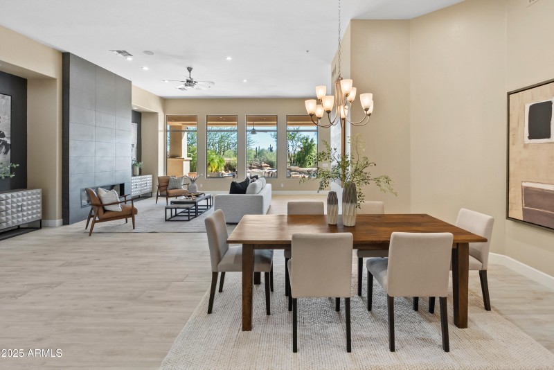 dining room and front room