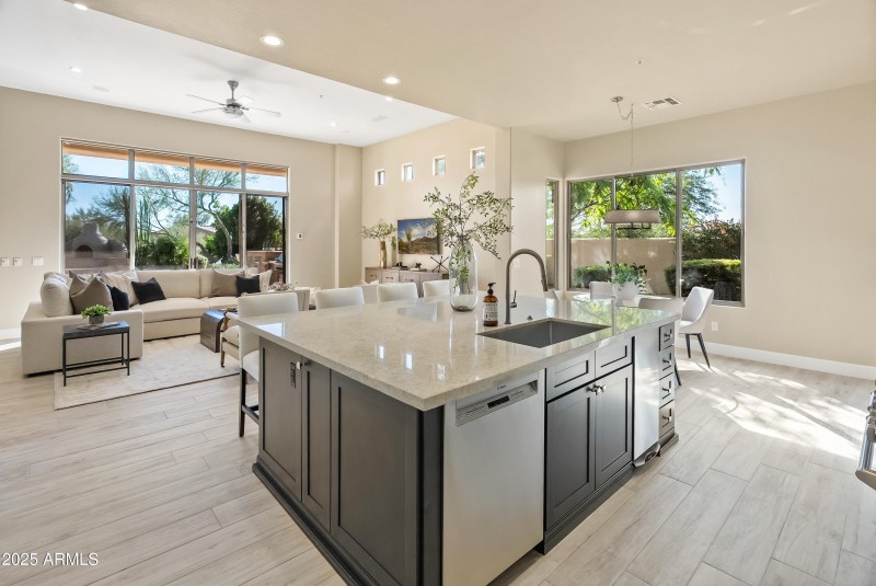 kitchen looking at great room