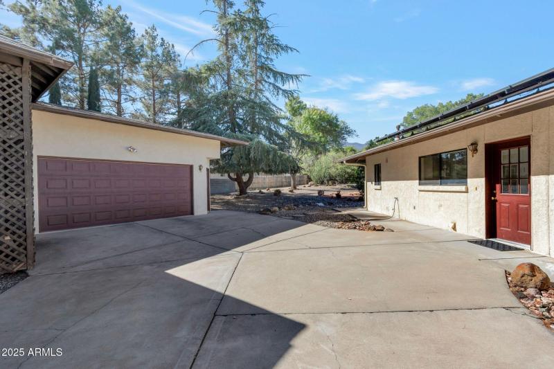 Detached Garage & Backdoor