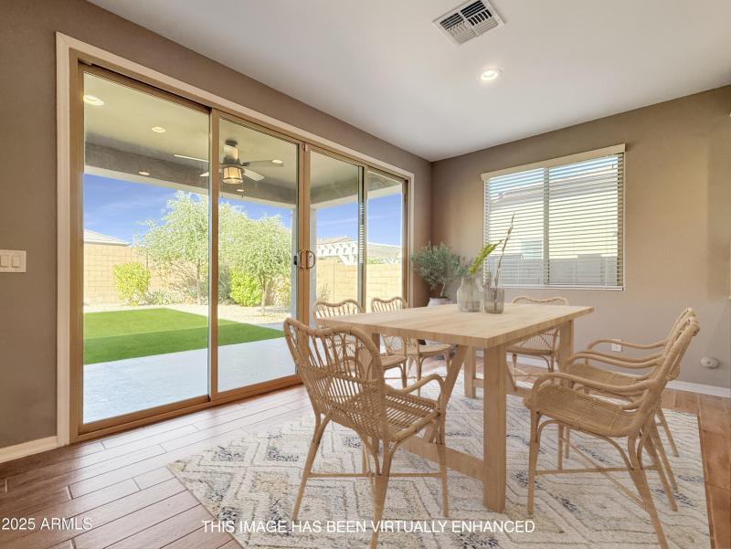 Dining with Backyard Access