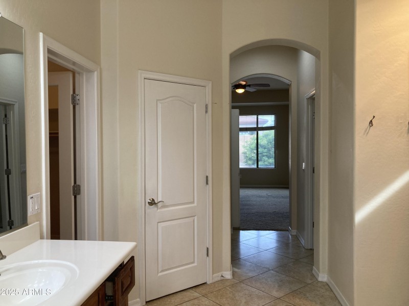 Master bath entry and other closet