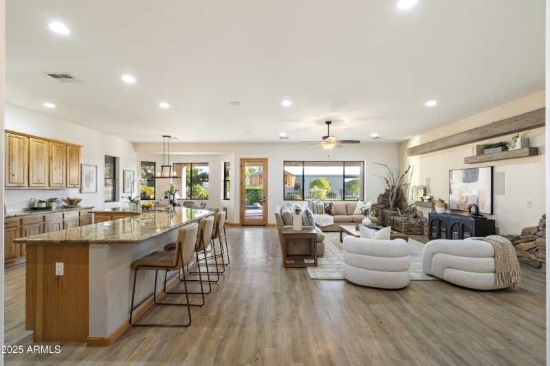 Kithen and Family Room