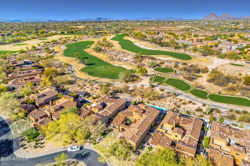 Aerial View with Golf Course