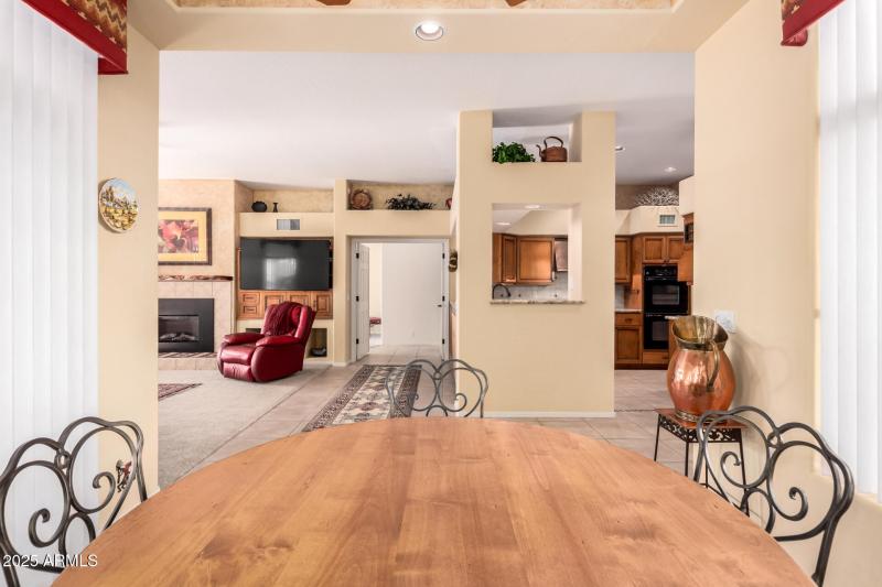 Dining to Living and Kitchen view