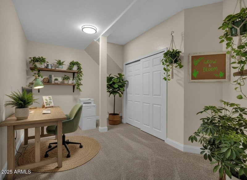 virtually staged office