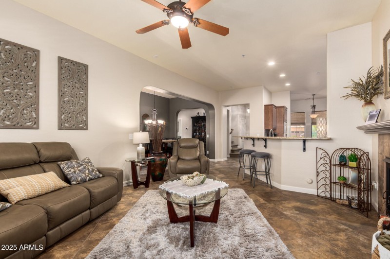 GREATROOM INTO KITCHEN & DINING