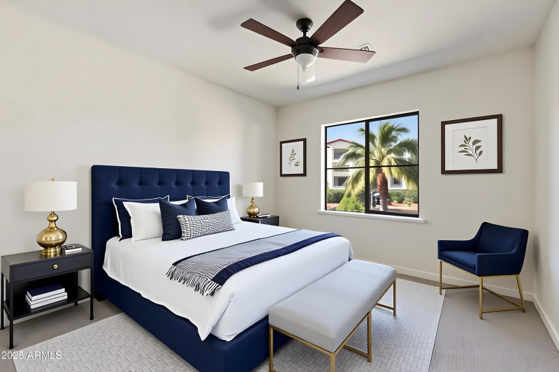 SECONDARY BEDROOM DIGITALLY STAGED