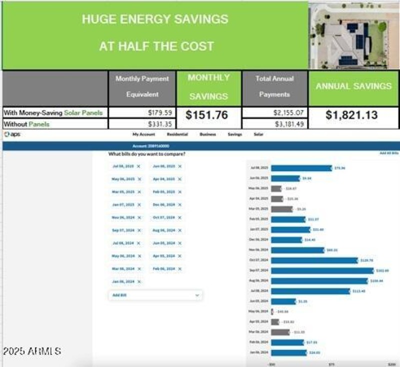 Solar Savings Graphic