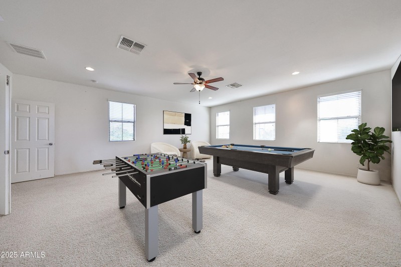 Game room - virtually staged