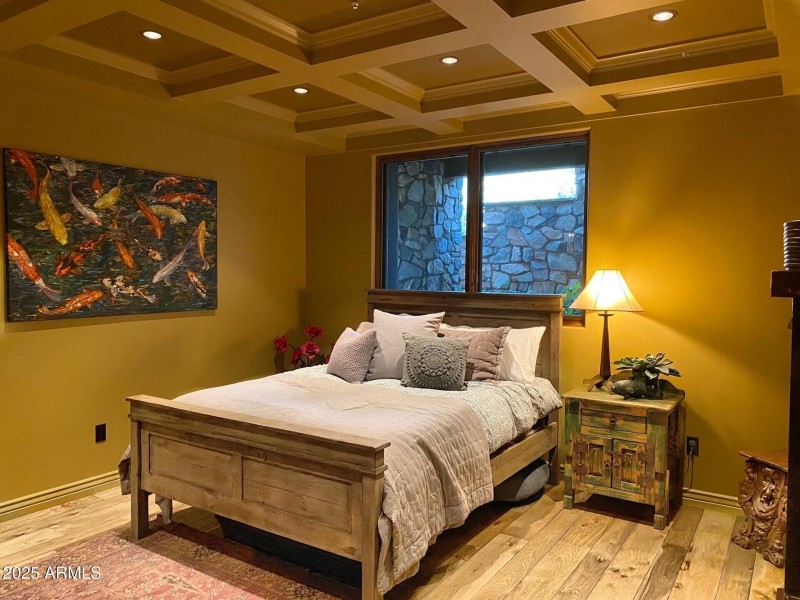 Second Bedroom with Coffered Ceilings