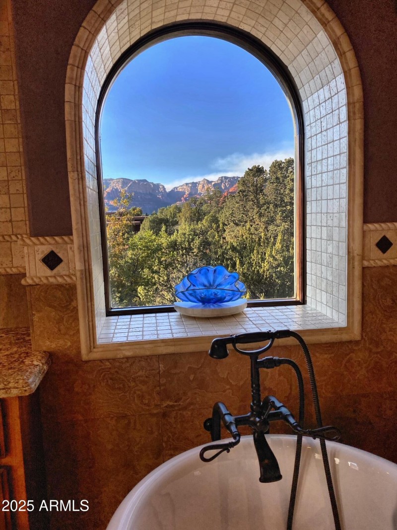 View from Clawfoot Tub