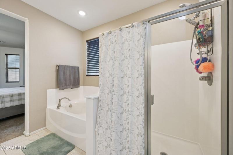 Bathroom garden tub & large shower