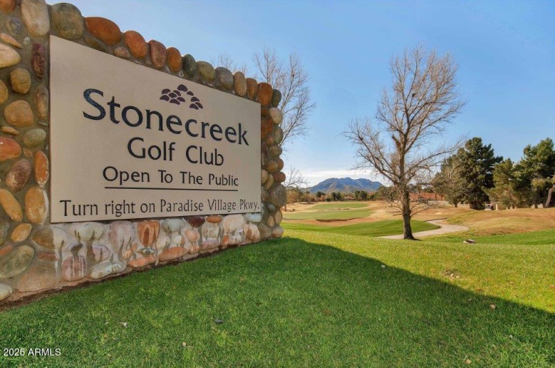 Adjacent to the Stone Creek Golf Club (1