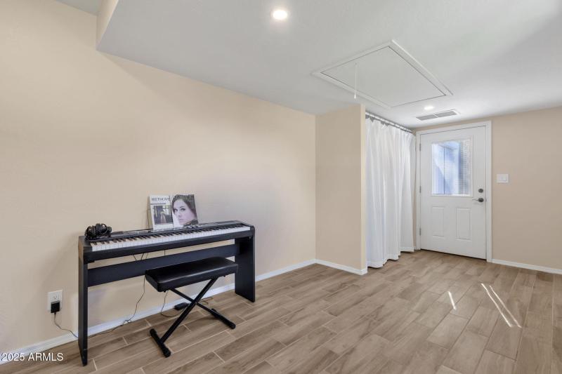 Casita with overhead loft storage