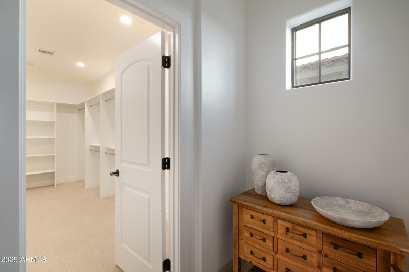 Primary walk in closet