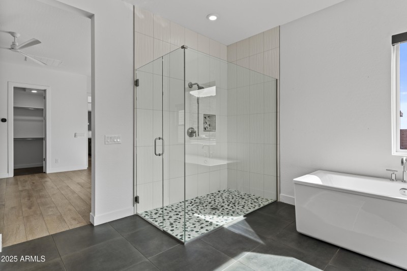 Primary walk in shower