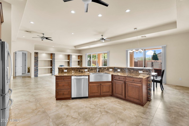 Kitchen with Island Seating