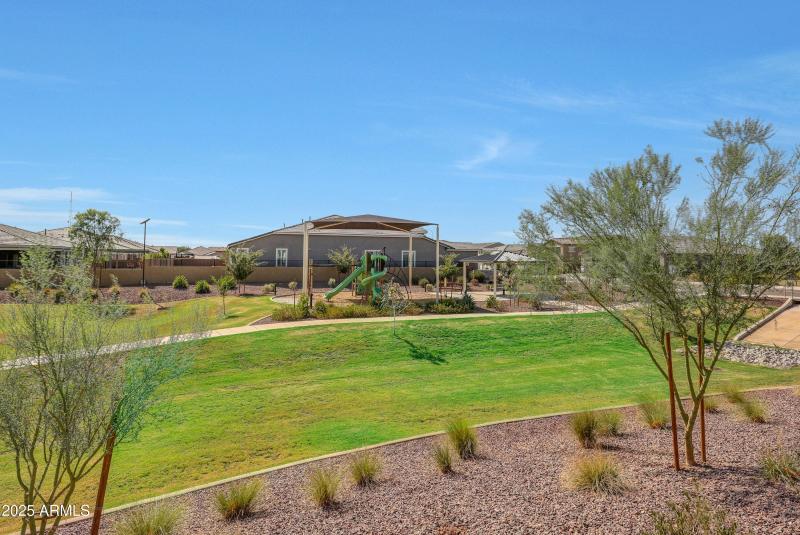 Greenbelt and park adjacent to the home