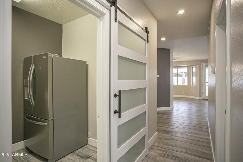 Laundry Room with Sliding Door