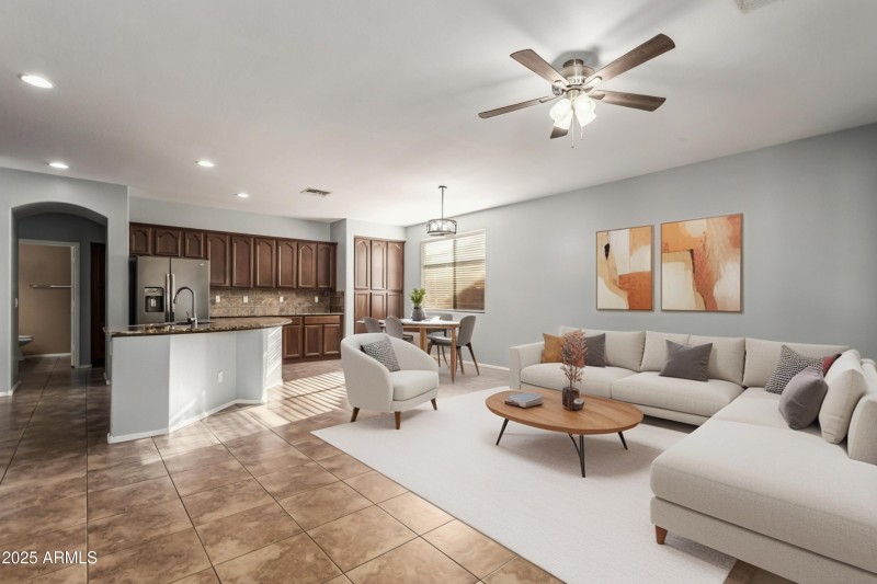 Family Room Kitchen Nook area