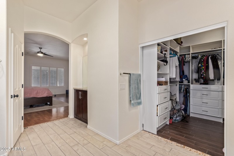 primary bath and closet
