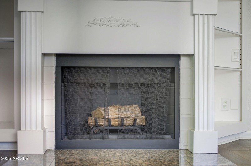 Fireplace in living room