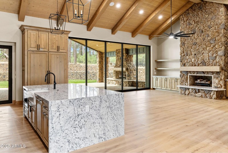 Living Area / Sliding Glass Door Wall