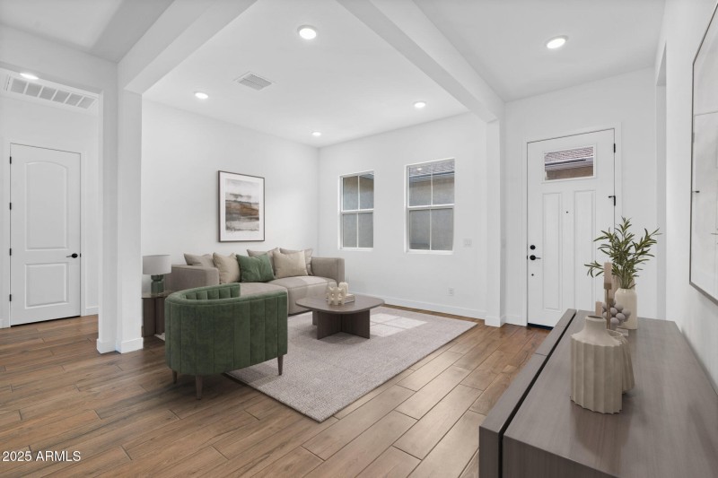 Entry + Formal Living Room