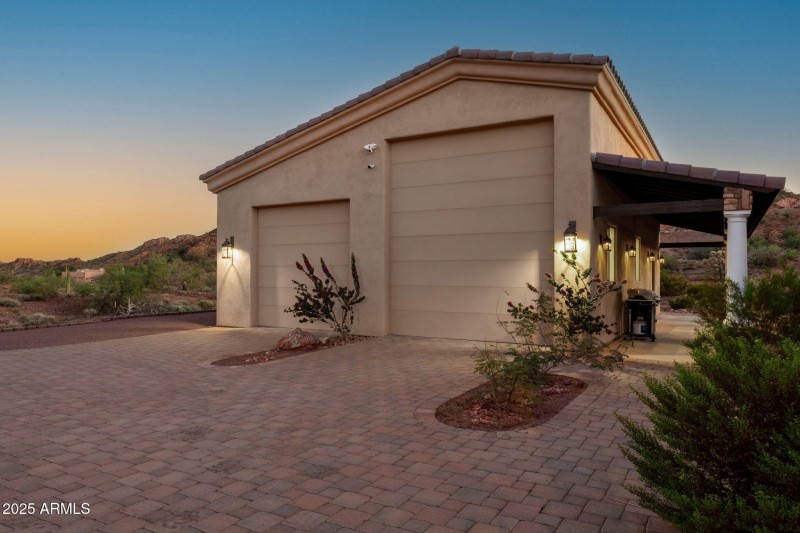 RV Garage at Twilight