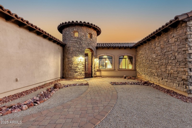 Private Courtyard at Twilight