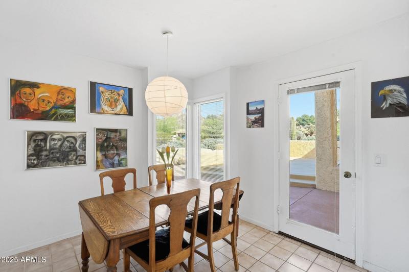 Dining area off the kitchen.