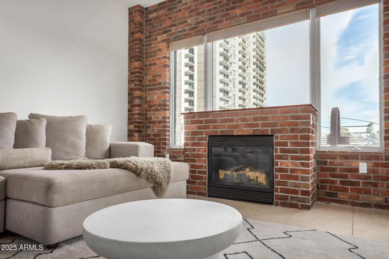 Views and gas fireplace