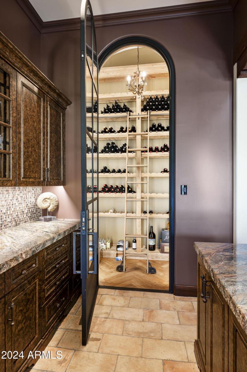 Temp controlled wine room