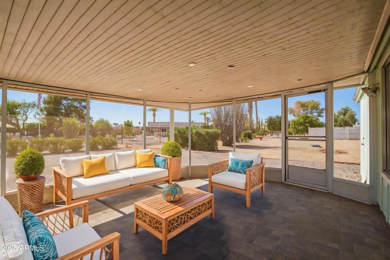 Screened Porch Staged