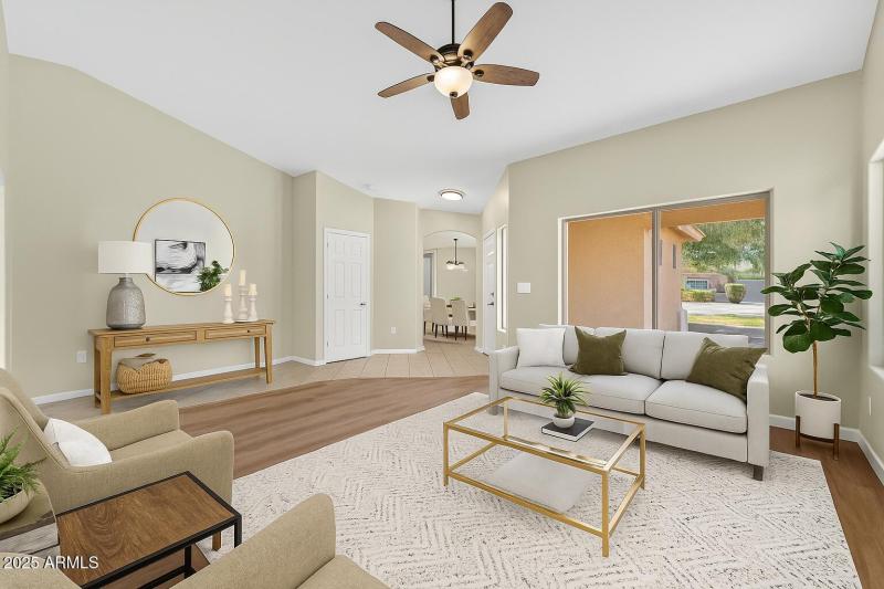 Virtual Staged Living Room