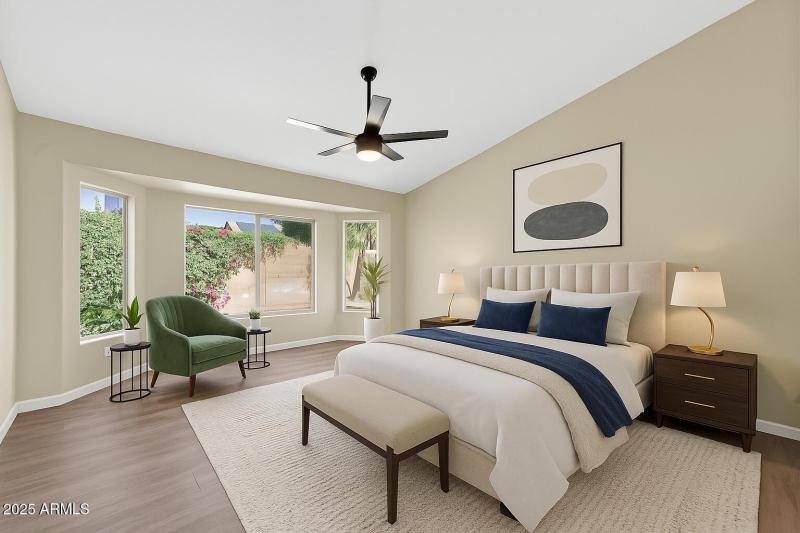 Virtual stage primary bdrm