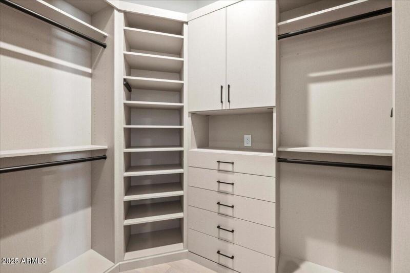 Separate His and Hers Closets