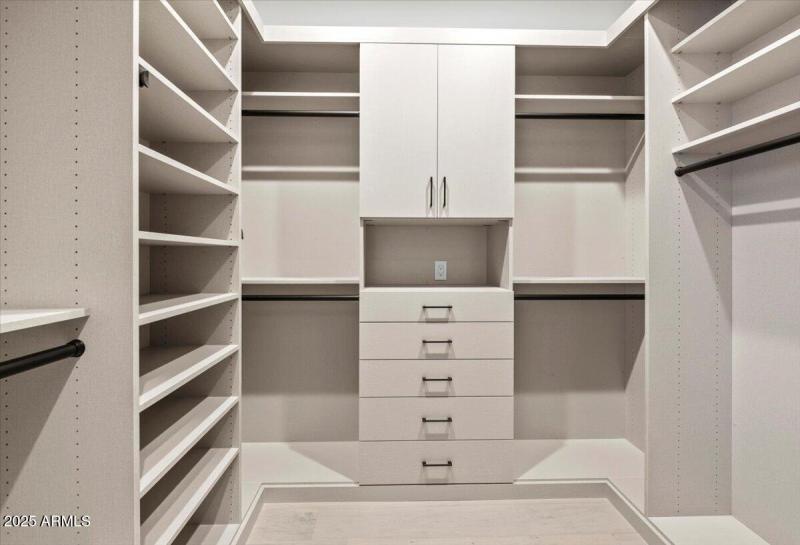 Separate His and Hers Closets