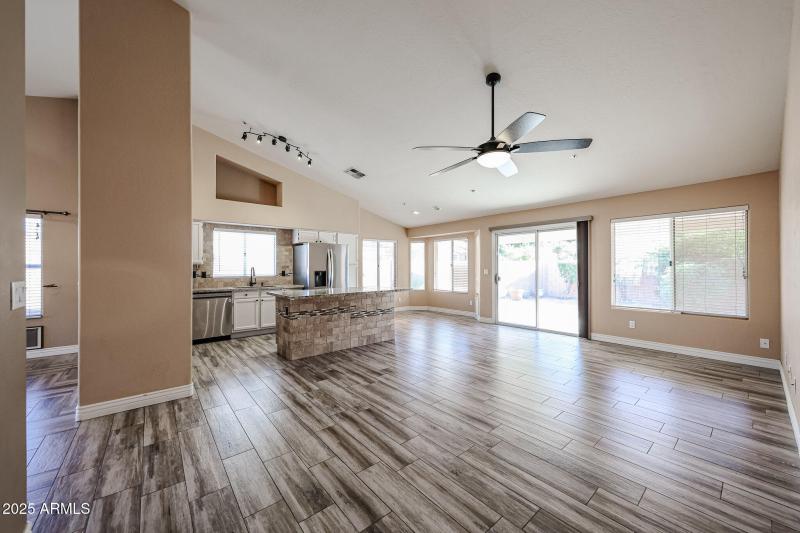 Family Room and Kitchen