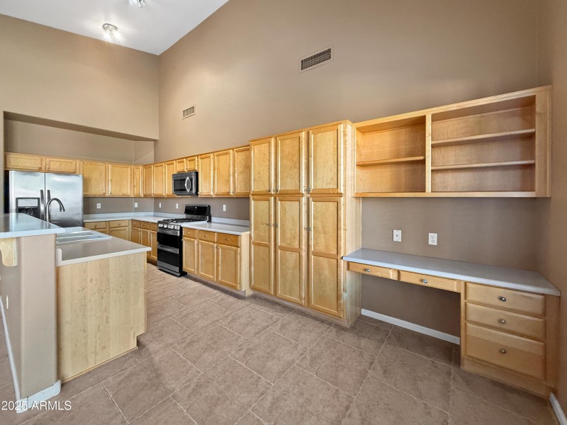 Kitchen with Built in Desk