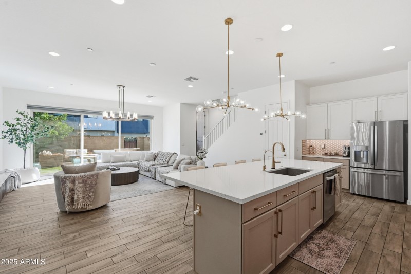 Updated kitchen island