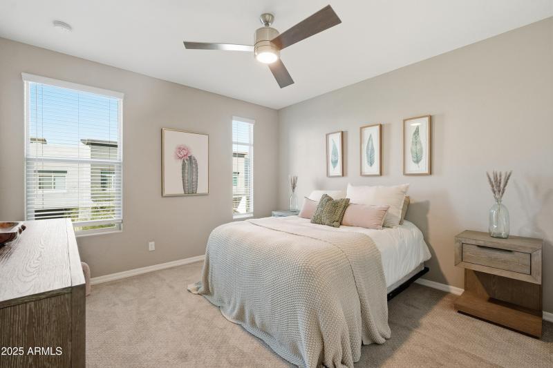 Bright, modern 2nd bedroom