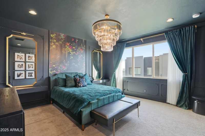 Luxuriously designed master suite